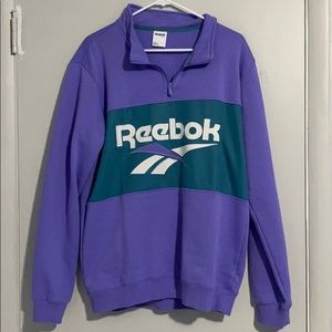 Reebok Retro vector half zip pullover